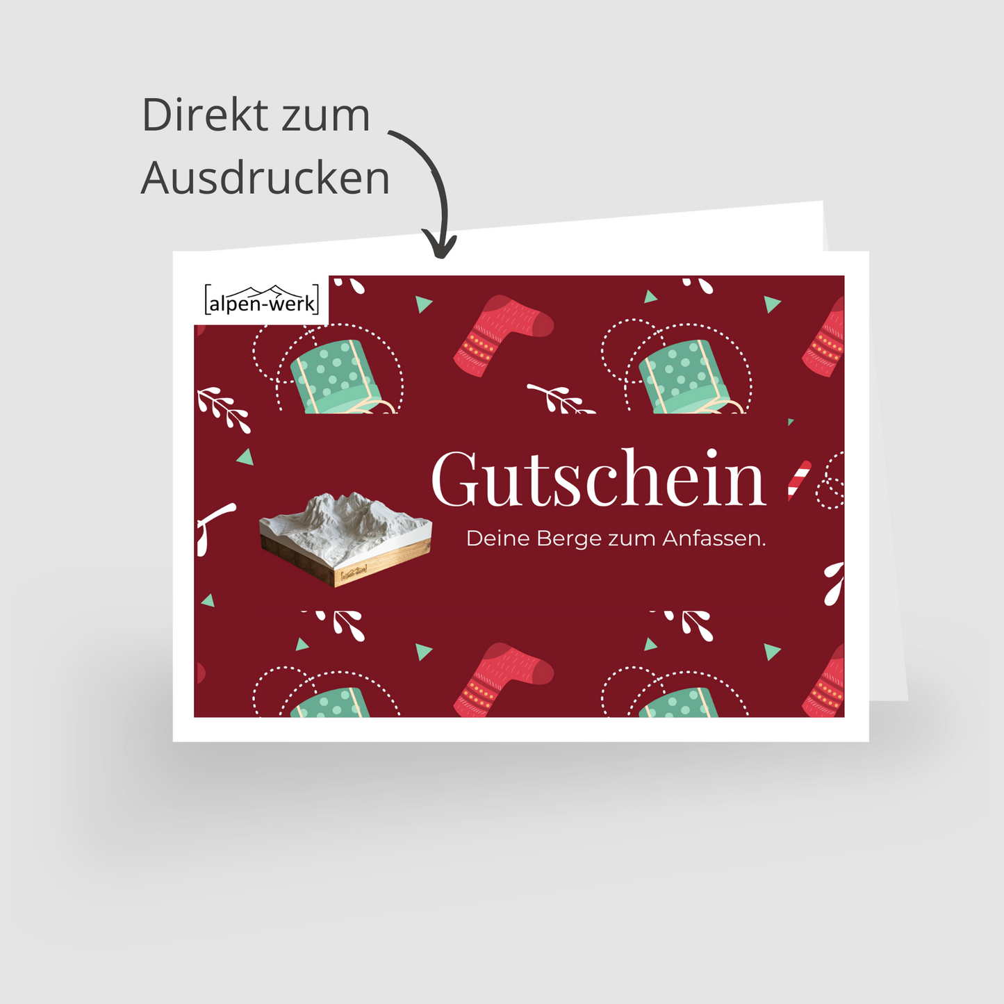 Geschenkgutschein zum Ausdrucken