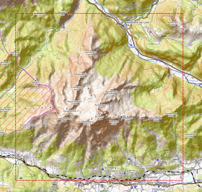 Relief "Oak" Birnhorn - Leoganger Steinberge